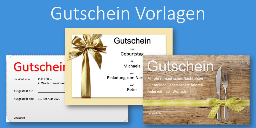 Gutscheinvorlagen download | Gutscheinvorlagen, Vordrucke ...