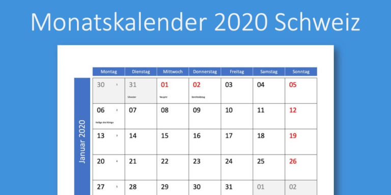 Kalender Vorlagen Excel Mit Kalenderwochen And Feiertagen Schweiz 