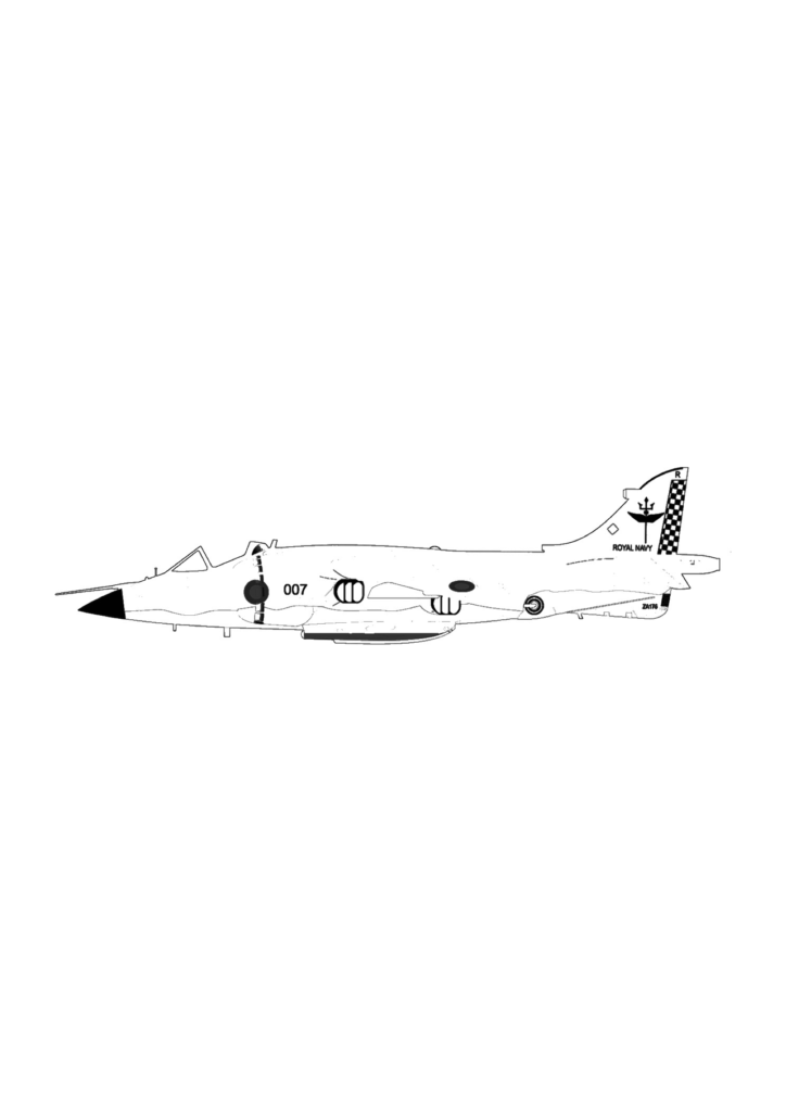 Ausmalbilder Flugzeuge Harrier