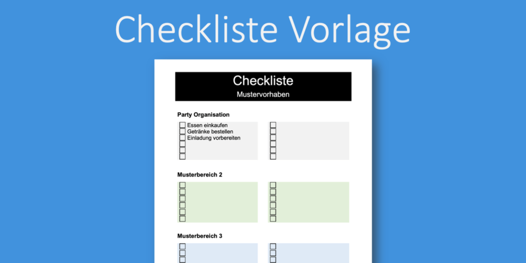 Checkliste Vorlage Im Word Format Kostenlos Downloaden Vorla Ch