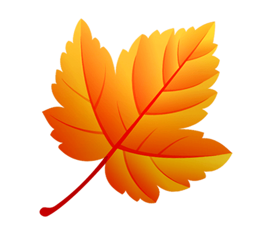 Herbstblatt ausgemalt