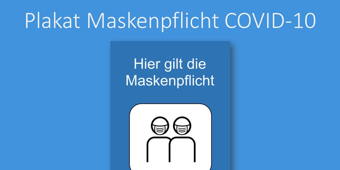 Plakat Maskenpflicht Corona Header