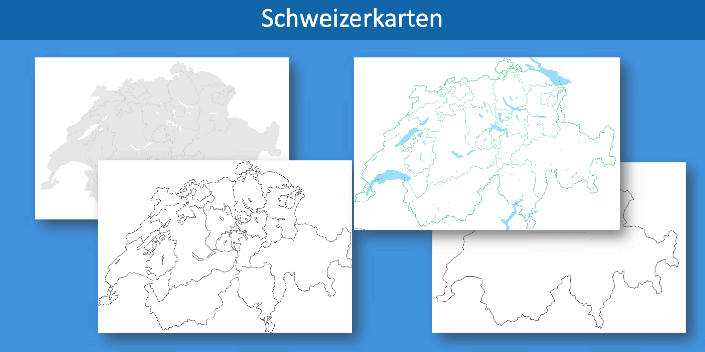 Karten der Schweiz Header