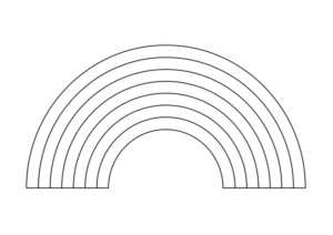 Regenbogen Vorlage zum Ausdrucken und Ausmalen - Vorla.ch