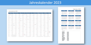 Kalender 2023 Schweiz Excel PDF