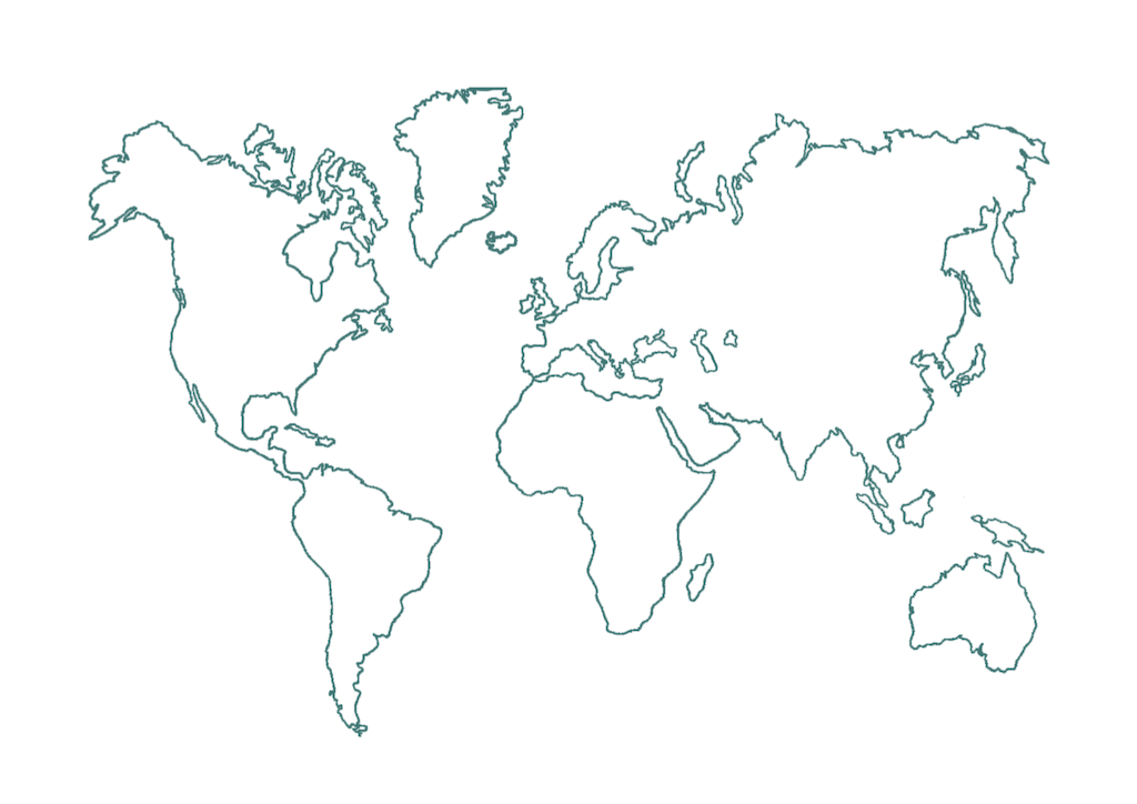 Weltkarte zum Ausmalen
