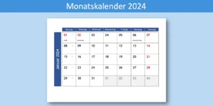Monatskalender 2024