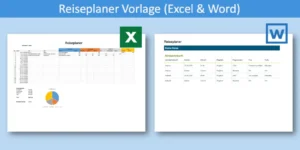Reiseplaner Vorlage Excel & Word