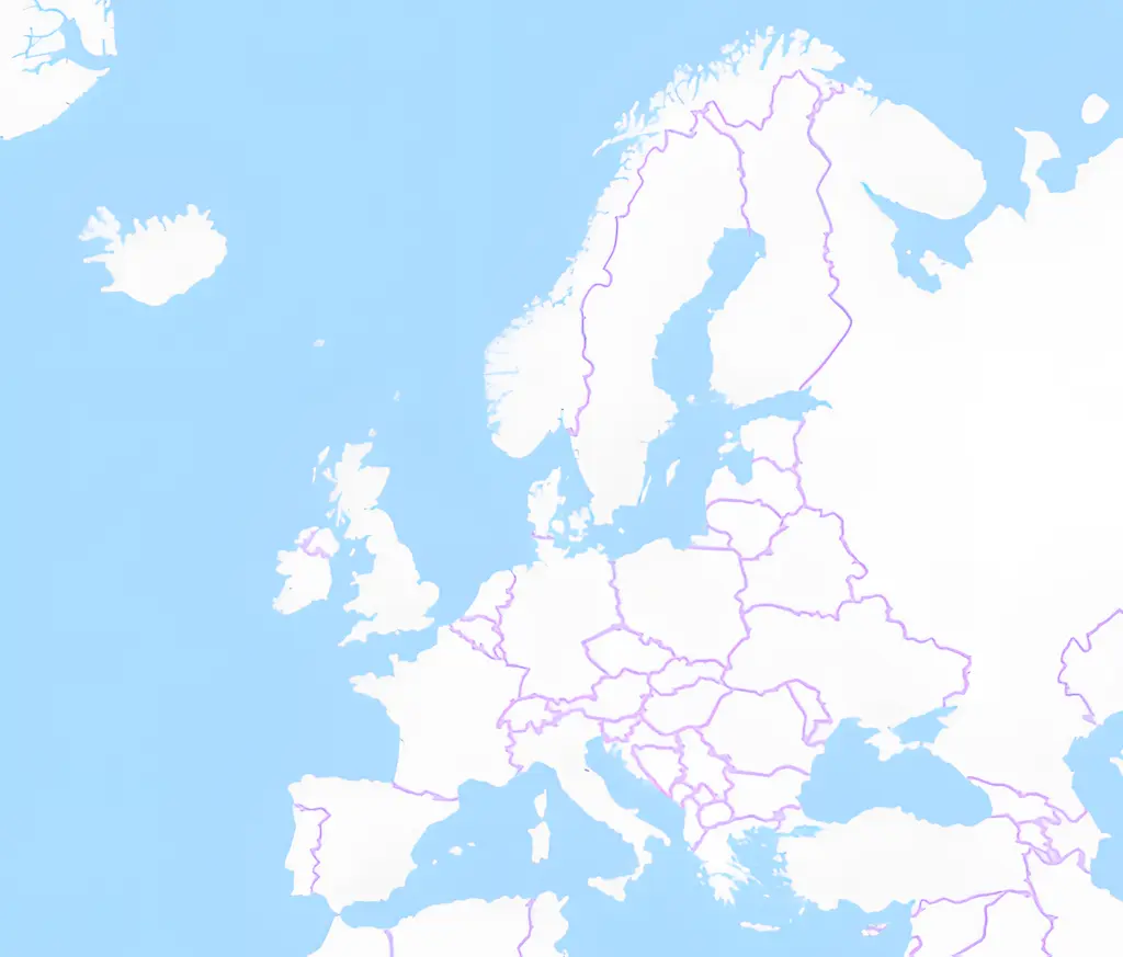 Europa Umrisskarte