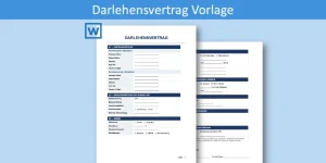 Darlehensvertrag Vorlage Header